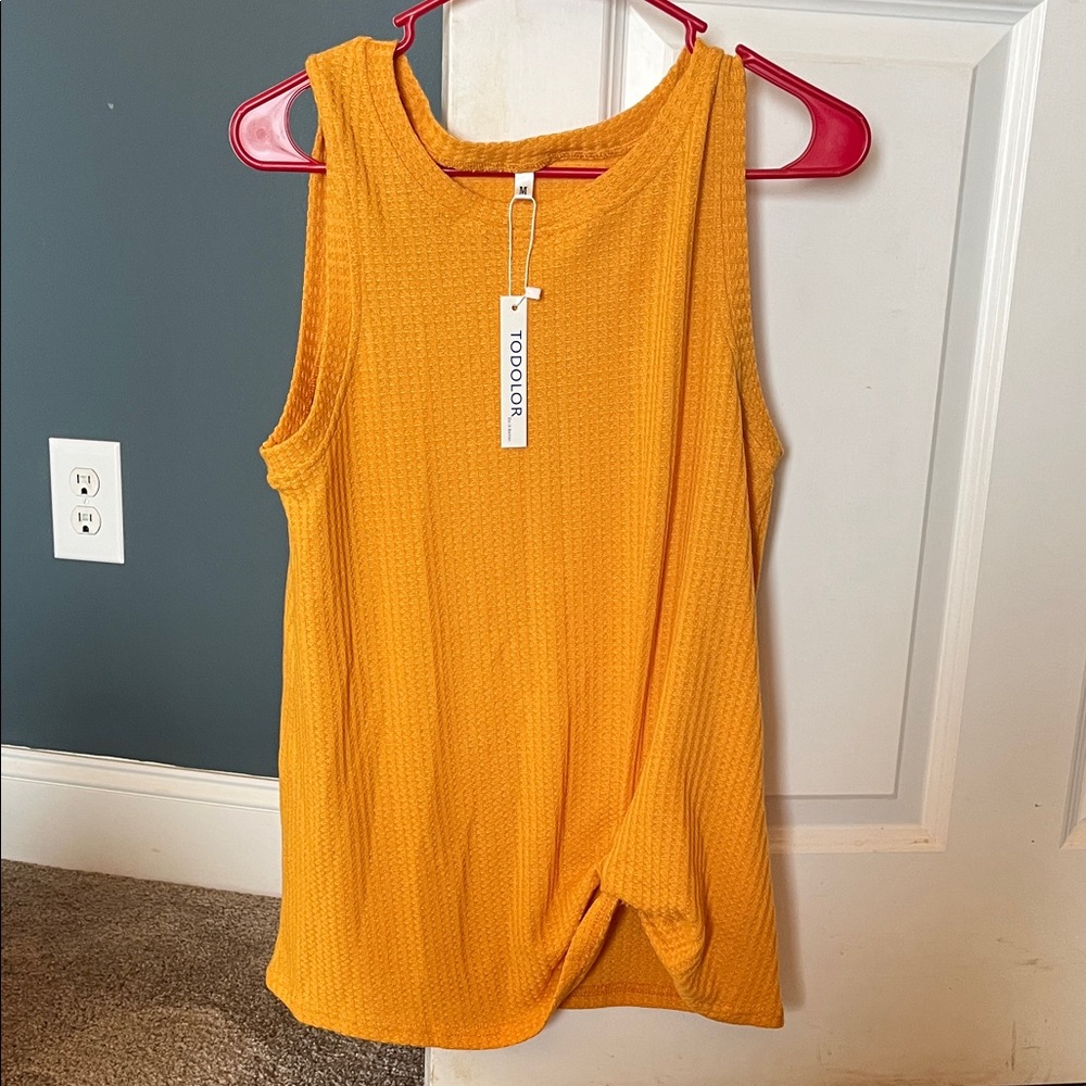 Women's Yellow Tank Top
